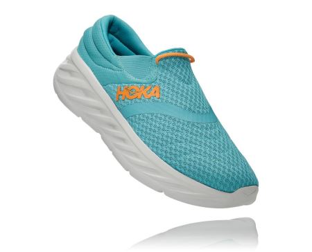 Hoka One One Ora Recovery Shoe 2 - Sandale Barbati Turcoaz Deschis / Portocalii | RO-1fmuhre